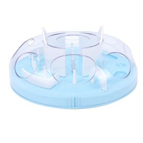 Interactive Cat Puzzle Feeder Funny Cat Puzzle Food Dispenser Enrichment Toy For Pets Play And Exercise Blue