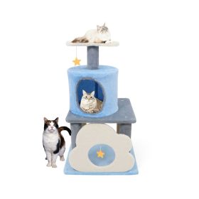 Modern Cat Tree Multi-Level Kitten Tower for Indoor